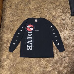 Vintage Cozumel, Mexico Dive T-Shirt Retro Swimming Longsleeve Tee Large